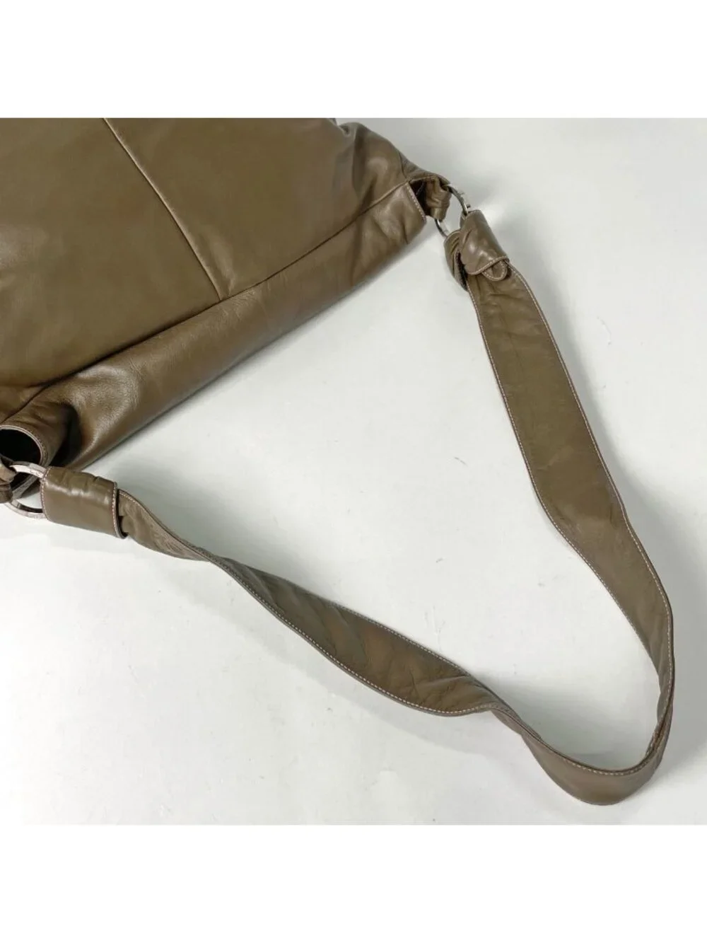 Loewe Shoulder Bag Anagram Leather Khaki